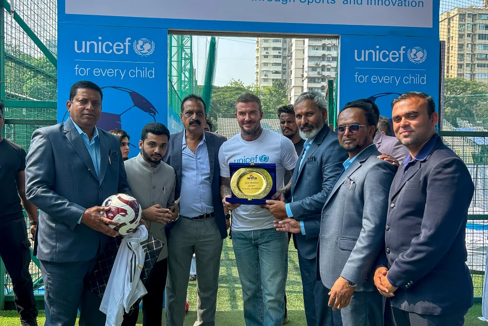 Legend David Beckham at the Iconic Cooperage Ground