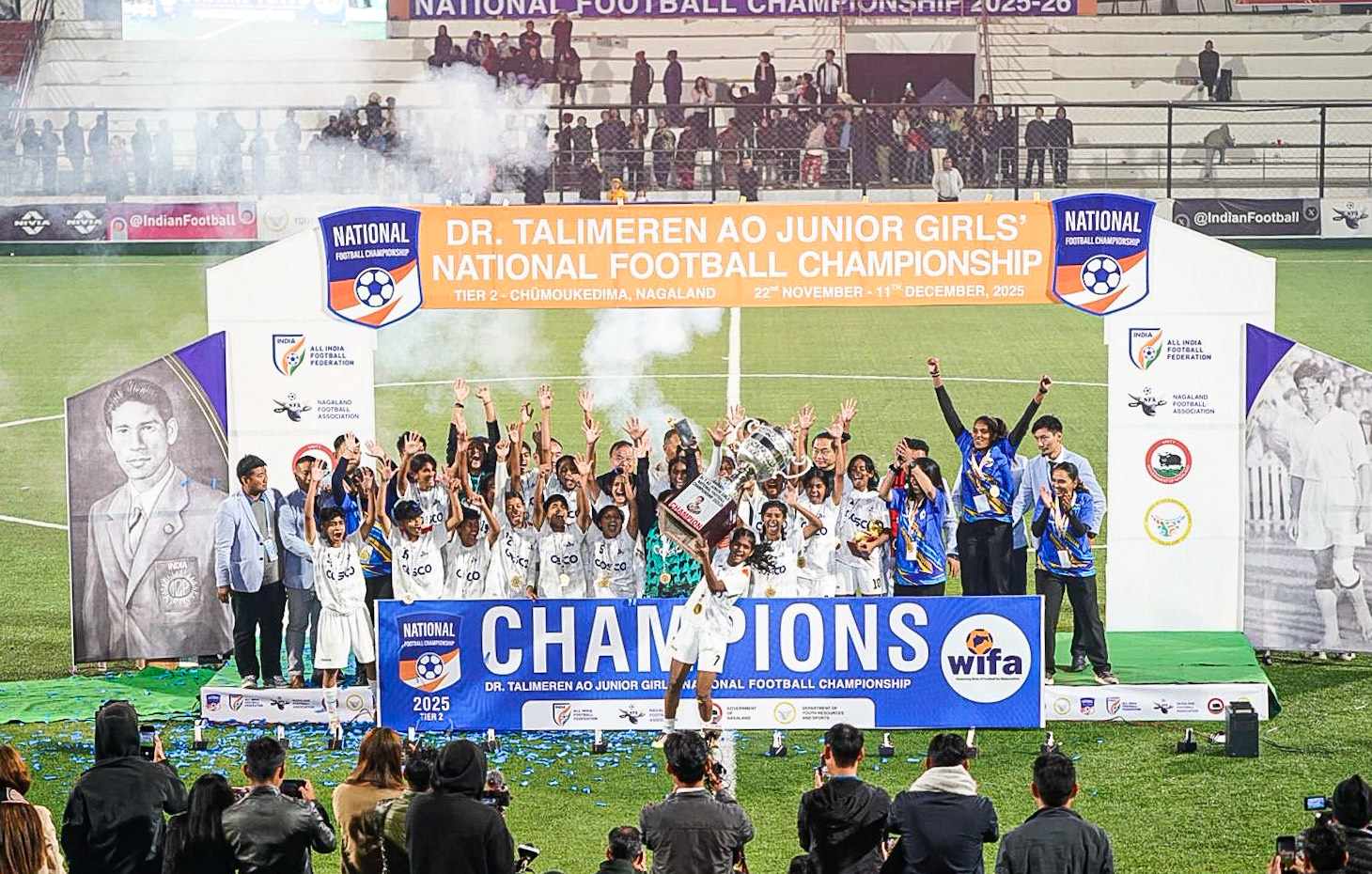 Maharashtra Junior Girls Crowned Champions of the DR. TALIMEREN AO JUNIOR GIRLS NATIONAL FOOTBALL CHAMPIONSHIP 2025–26 (Tier 2)
